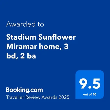 Stadium Sunflower Miramar Home, 3 Bd, 2 Ba